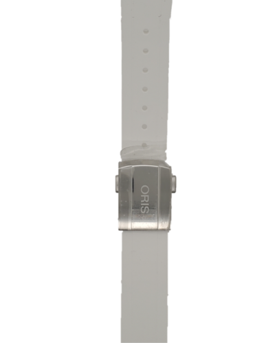 Oris White SIlicone Strap 07.418.31 Front