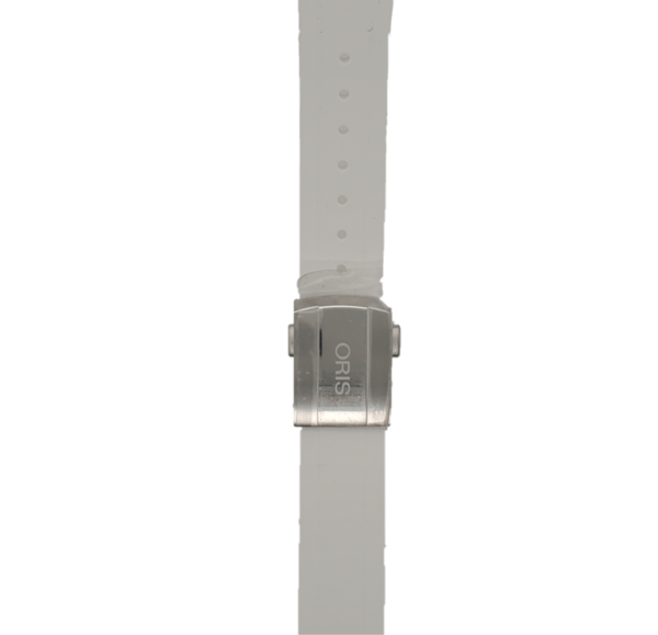 Oris White SIlicone Strap 07.418.31 Front