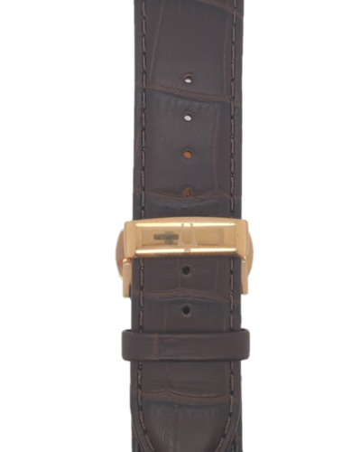 Bulova Genuine Leather Brown Strap Front