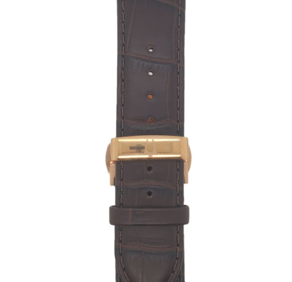 Bulova Genuine Leather Brown Strap Front