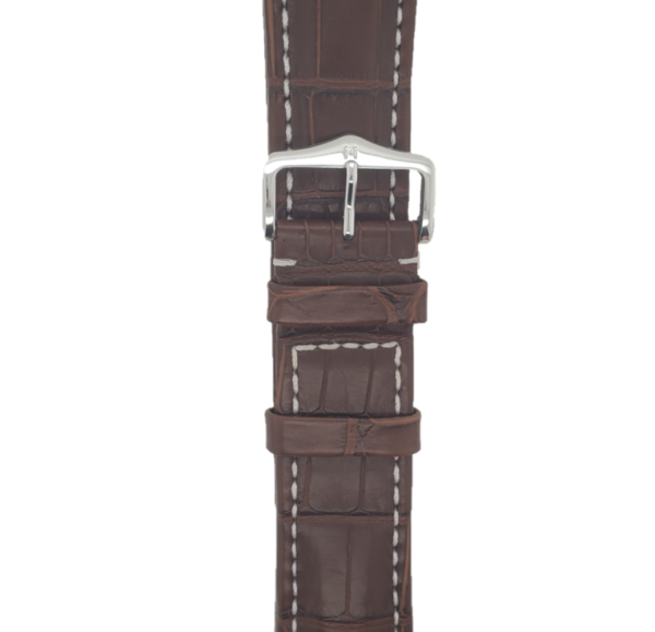 Hirsch C-285612 Size 26 Crocodile Brown Strap Front