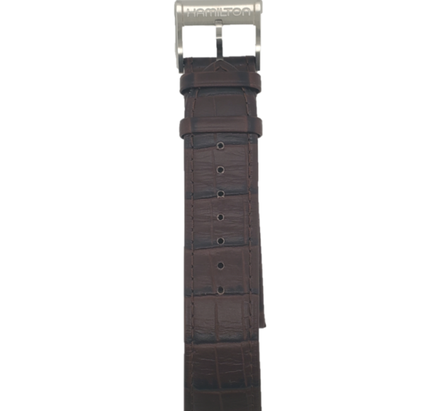 Hamilton H600327100 Handcrafted Leather Brown Strap Front